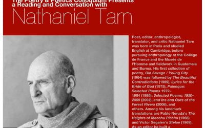 A Reading and Conversation with Nathaniel Tarn: May 3, 2012