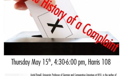 Avital Ronell: Ach! The History of a Complaint, Thursday, May 15th 2014