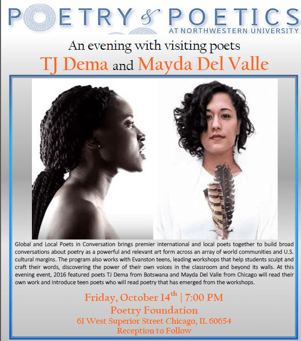 An Evening with TJ Dema and Mayda Del Valle, Friday, October 14th 2016