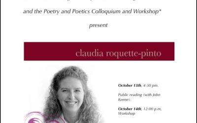 Workshop: On Roquette-Pinto’s Poetic Evolution, October 13th & 14th 2012