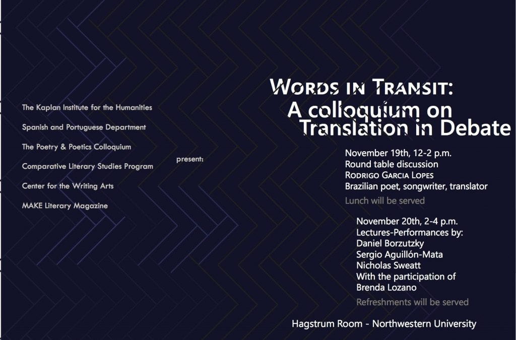 Words in Transit: A Colloquium on Translation in Debate, November 19th & 20th 2015